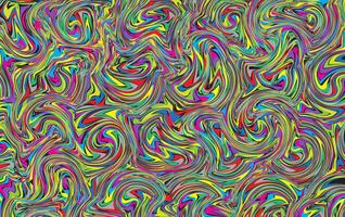 Colorful abstract patterns with the impression of flowing paint or swirling liquid. These patterns have a psychedelic feel as a background or unique design element vector