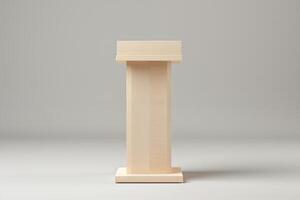 Elegant Wooden Lectern Podium for Presentations and Speeches Ideal for Events Conferences and Public Speaking photo