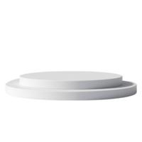 White Circular Podium for Product Display or Presentation png