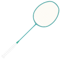 Render badminton racket with transparent background png