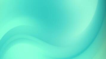 Smooth turquoise green gradient background with soft wave curves creating a modern and calming abstract design. video