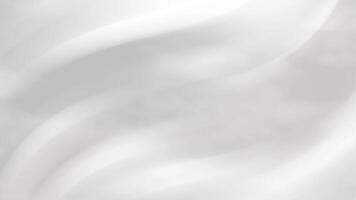 White and gray abstract background with soft gradient waves and flowing light texture, perfect for minimalist, clean, or modern design themes. video