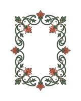 Ornate frame border design element vector