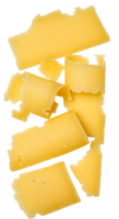 Delicious cheese slices with transparent background to enhance your designs. png