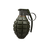 Realistic Hand Grenade Isolated on Black Background Ready to Use png