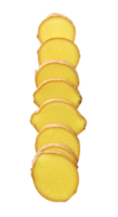 Stacked Ginger Slices on Transparent Background, A Culinary Delight and Flavorful Ingredient for Cooking png