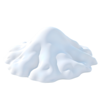 Abstract White Smooth Shape on a Transparent Background for Creative Projects png
