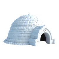 A winter refuge, a pristine igloo standing tall, a symbol of arctic survival and ingenuity against harsh conditions, Transparent background png