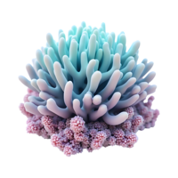 A captivating coral reef organism against a pristine black backdrop creating an ethereal and mesmerizing visual experience png
