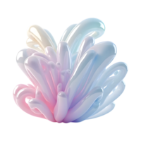 Elegant Abstract Gradient Curves Design on a Transparent Background png