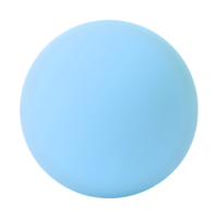 Gradient Blue Sphere Isolated on Transparent Background, Perfect for Design Elements and Visual Effects, Simple and Elegant png