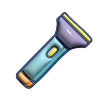 3D Cartoon Flashlight Illumination Icons png