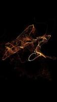 Abstract Golden Light Particle Swirls Loop video