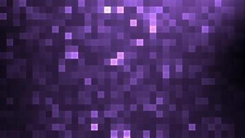 Purple pixelated background with white squares, ideal for technology designs, website banners, digital presentations, and futuristicthemed projects. video