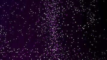 Dark purple background with white and purple sparkles. Suitable for festive event invitations, elegant branding, and magical themed designs. video