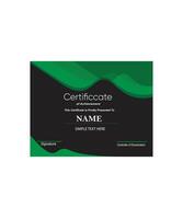 luxury certificate design layout template vector