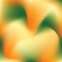 An abstract orange and green background with a swirl vector