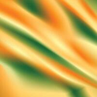 An abstract image of a green and orange wave vector