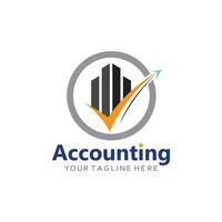 Financial Analysis Logo with Chart, Pie Graph and Arrow vector