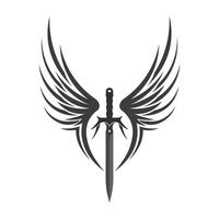 Sleek Sword Icon with Simple and Modern Design vector
