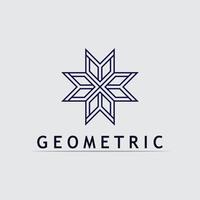 Geometric logo stock icon illustration and business logo Abstract Geometric Icon vector