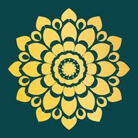 Mandala Design Idea With Intricate Artistic Pattern And Creative Decorative Style vector
