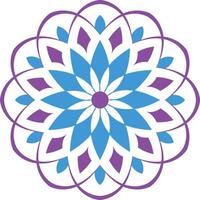 Colorful Mandala Design Idea With Decorative Artistic Pattern And Creative Style vector