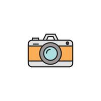 Compact Retro Camera For Memories vector