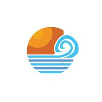 Sun and wave slow vector