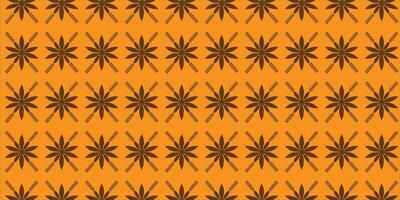 Geometric Floral Pattern with Bold Contrast and Symmetrical Repetition Design vector