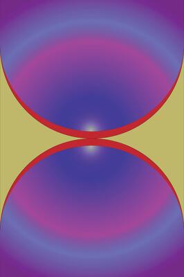 Abstract Symmetry with Radiant Gradient as mobile wallpaper