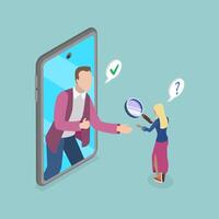 3D Isometric Flat Conceptual Illustration of KYC, Know Your Customer, Anti-Money Laundering Guidelines vector