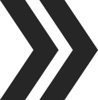 Two bold arrows pointing right symbolize forward movement and progress against a minimalist white background, representing direction and the journey toward growth and success vector