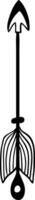Minimalist design of an arrow pointing up, symbolizing direction, progress, and achievement, created as a hand drawn illustration in black and white vector