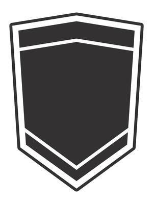 Minimalist shield icon symbolizing safety, defense, and online security, ideal for representing data protection, privacy, and cybersecurity concepts