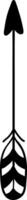 Simple black and white illustration of an upward pointing arrow, representing concepts of direction, progress, motivation, and achievement, ideal for minimalist designs vector