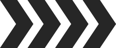 Three thick black arrows are pointing to the right on a white background, creating a simple yet dynamic visual suggesting forward movement or direction vector