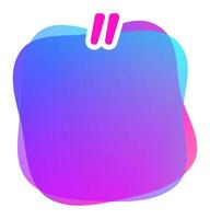 Gradient quote box featuring rounded corners and dual vertical pink lines, inviting inspiring text and messages. Perfect for modern designs in vibrant colors and smooth, flowing shapes vector