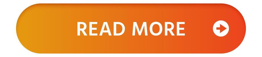 Orange gradient button featuring rounded corners and a white arrow symbol, inviting readers to discover more content. Ideal for enhancing website and app design experiences vector