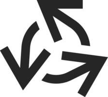 Circular arrows rotating in a clockwise direction, illustrating a seamless representation of continuous motion, cycles, and ongoing processes within a dynamic flow vector