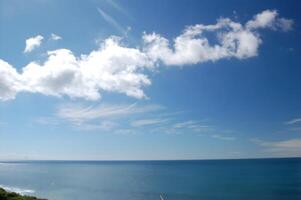 ocean and blue sky photo