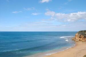 sea and blue sky photo