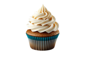 Delicious cupcake with icing designed and clipping path png