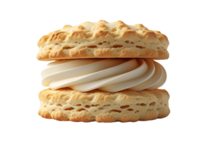 Fluffy buttery biscuit deliciously golden, ideal for breakfast or snacks. png