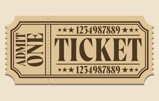 Admit One Ticket. Event Ticket Design vector