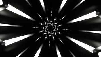 White Pulse Neon Arcade in Endless Flow Background VJ Loop in 4K video