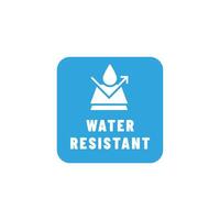 Water resistant icon on white background vector