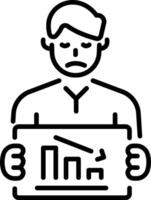 A line style icon of loss vector
