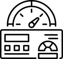 A linear style icon of productivity vector