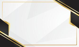 Certificate background with black and gold abstract vector